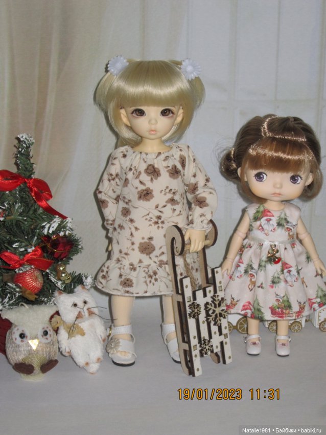 Новое платье у Натки - неожиданно подошло. И немного новогодних фото, хотя на носу уже весна. Литлфи Анте Эльф (фото 4)