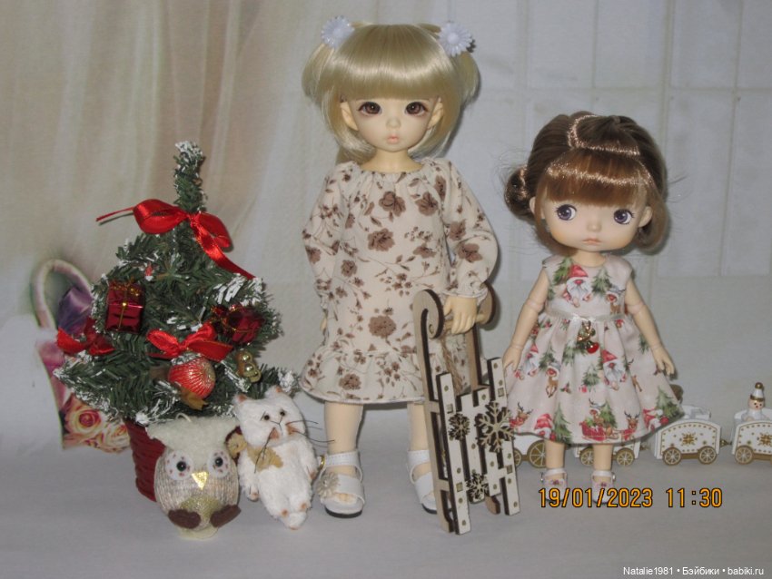 Новое платье у Натки - неожиданно подошло. И немного новогодних фото, хотя на носу уже весна. Литлфи Анте Эльф (фото 3)