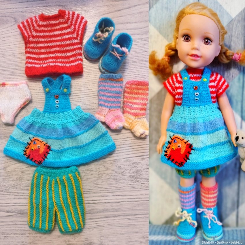 У куклы Кати новый наряд - Пеппи Длинный Чулок