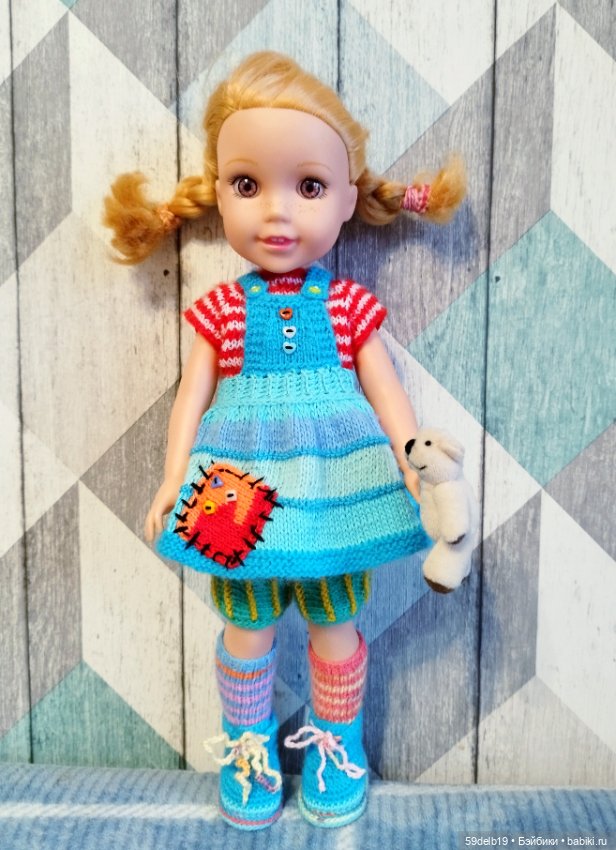 У куклы Кати новый наряд - Пеппи Длинный Чулок (фото 7)