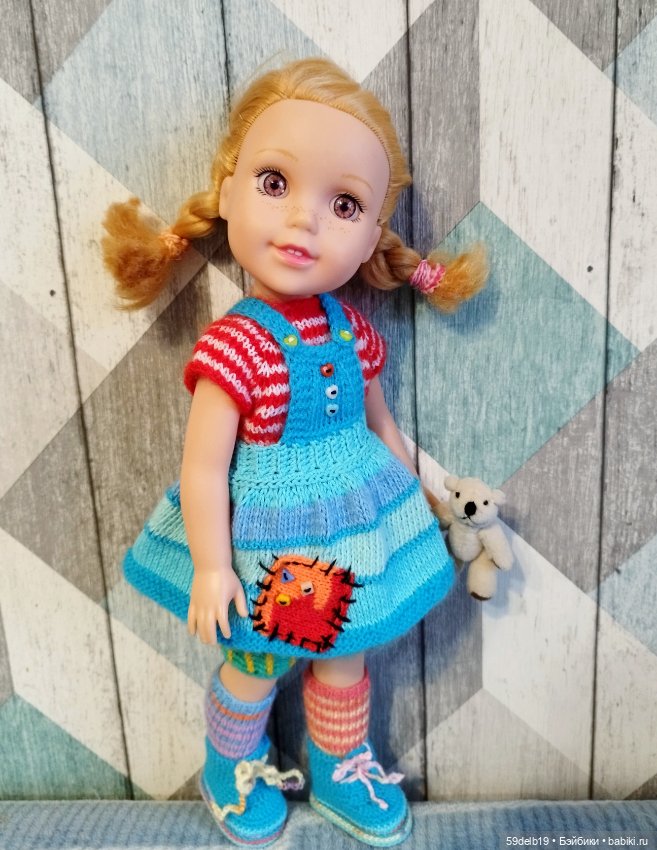У куклы Кати новый наряд - Пеппи Длинный Чулок (фото 5)