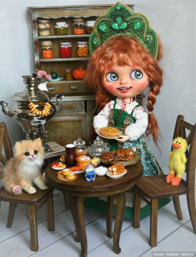 Эх, широкая Масленица — Куклы Blythe (Блайз) ООАК: кастом (фото 4)