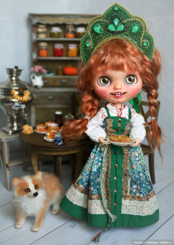 Эх, широкая Масленица — Куклы Blythe (Блайз) ООАК: кастом