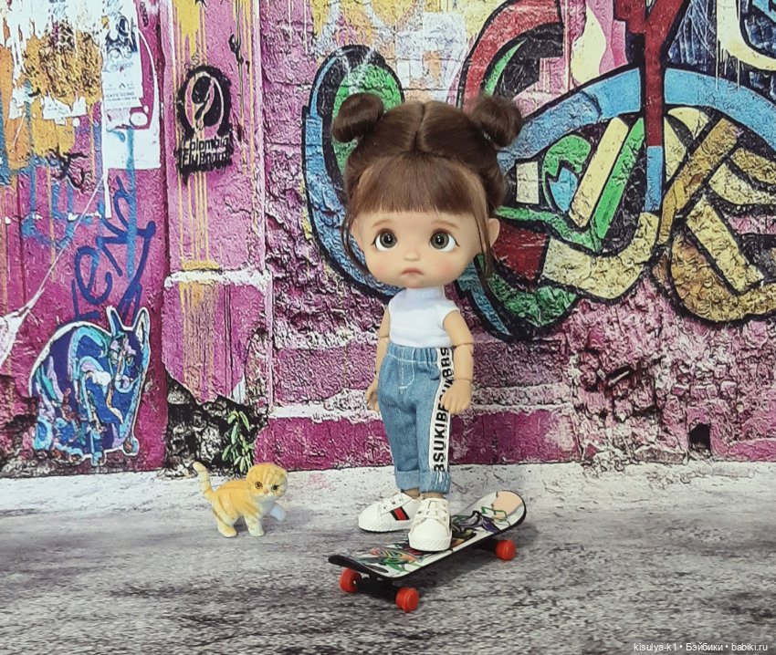 Ульяна и скейт🙂 — Куклы и тела Obitsu (Обитсу): 1/6