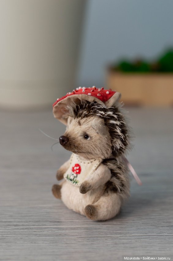 Ёжик мухоморчик — Авторские мишки Тедди и друзья: фото (фото 2)