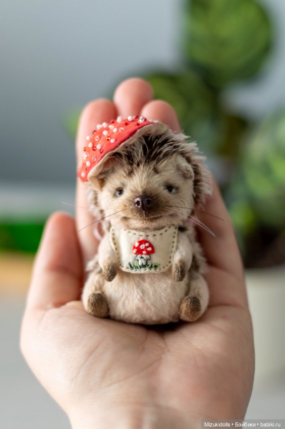 Ёжик мухоморчик — Авторские мишки Тедди и друзья: фото (фото 3)