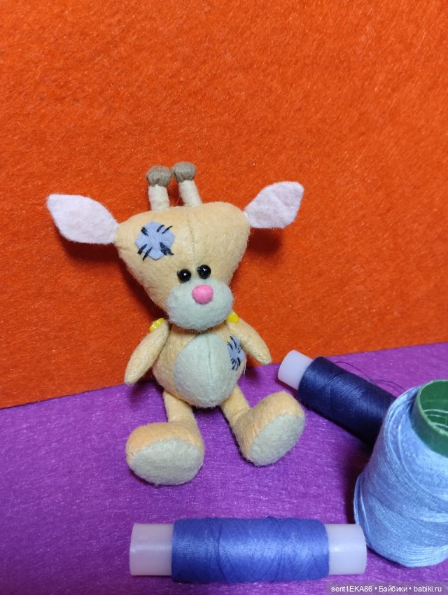 Вот такой вот Жирафик — Текстильные игрушки и примитивы: кофейные