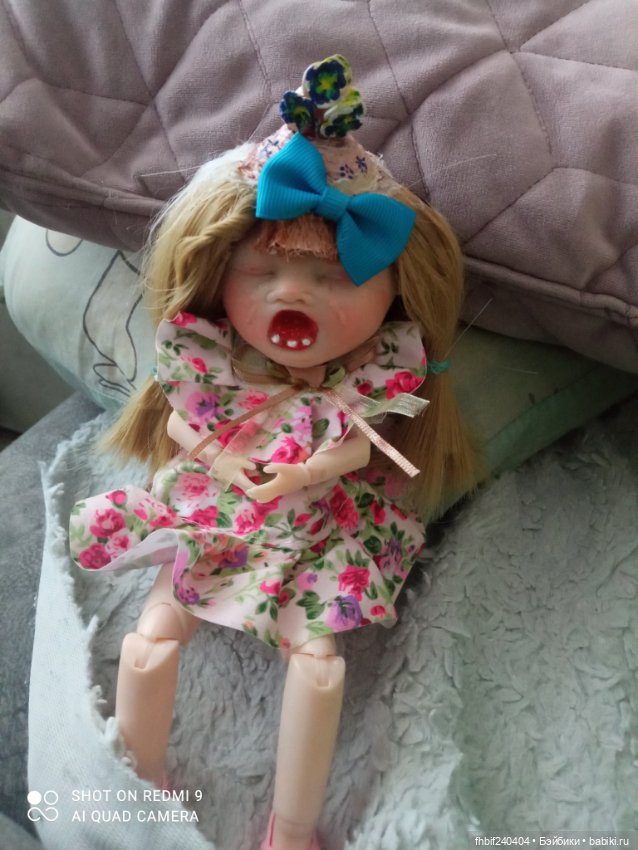 Плакса. Авторская шарнирная кукла (фото 4)