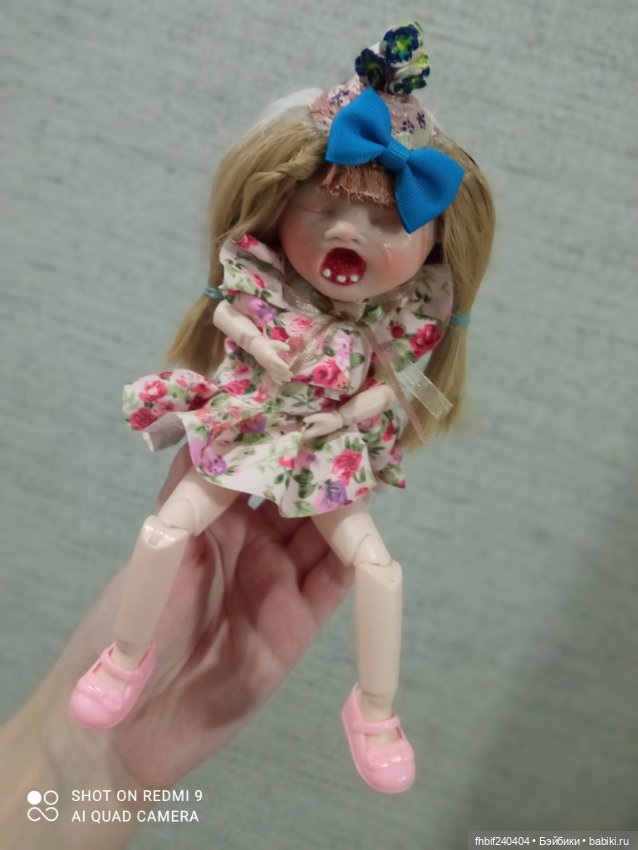 Плакса. Авторская шарнирная кукла (фото 2)