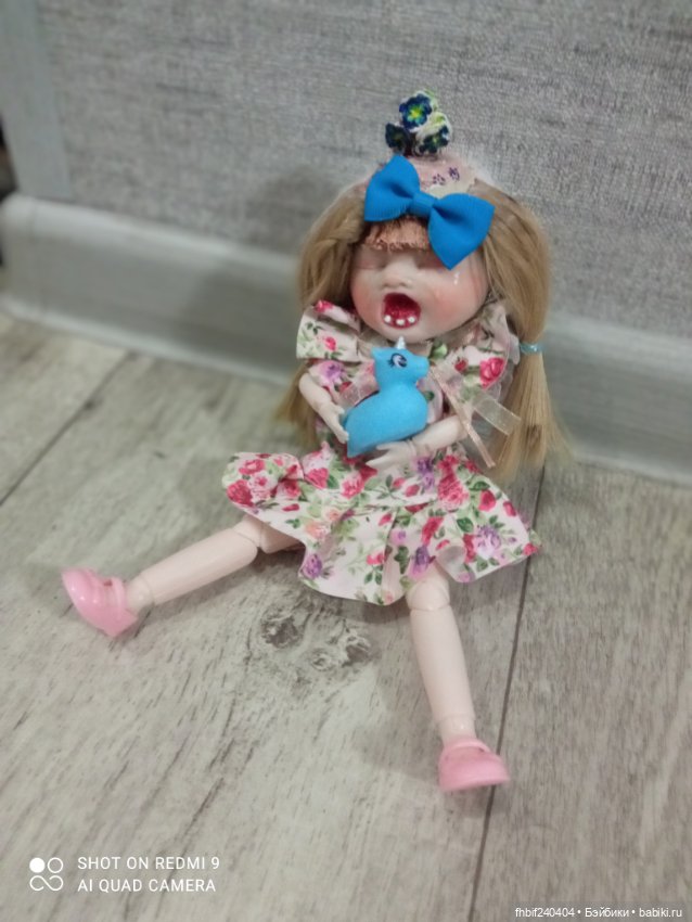 Плакса. Авторская шарнирная кукла (фото 10)