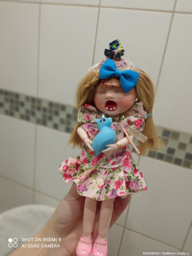 Плакса. Авторская шарнирная кукла (фото 7)