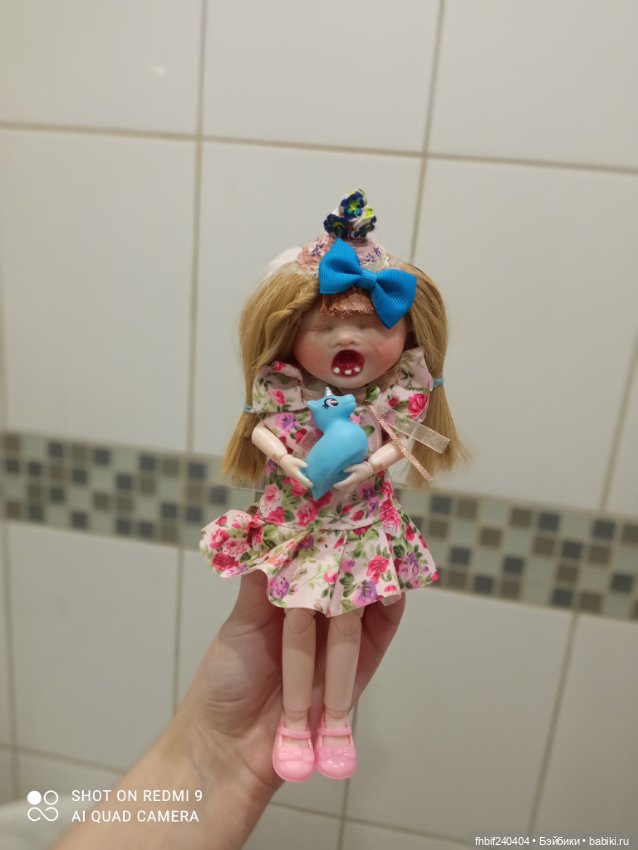 Плакса. Авторская шарнирная кукла (фото 6)