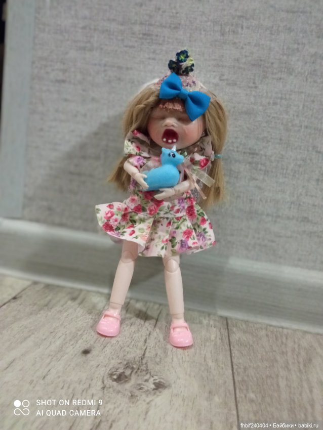 Плакса. Авторская шарнирная кукла (фото 8)