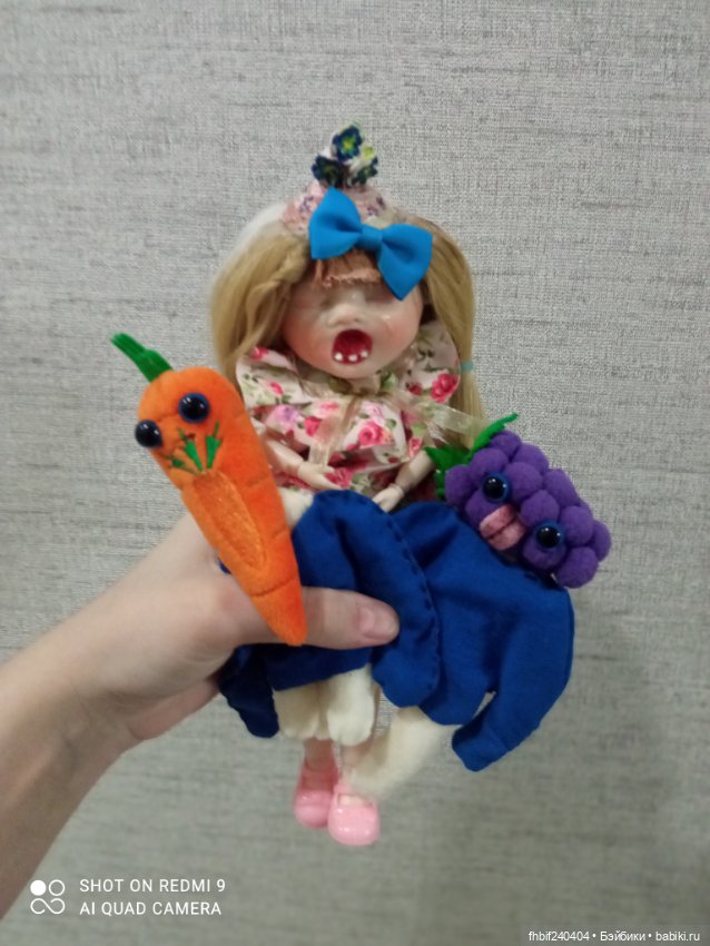 Плакса. Авторская шарнирная кукла (фото 3)