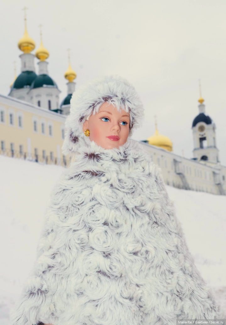 По Сеньке шапка: Арсения гуляет по заснеженному Сарову (фото 3)