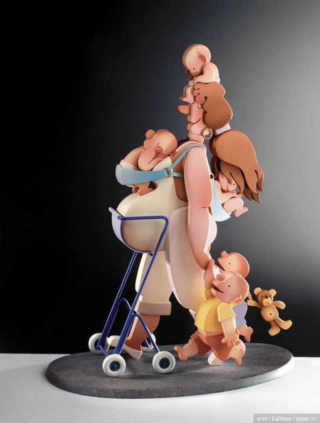 Серия вырезанных и раскрашенных деревянных скульптур от Фрэнсиса Дерансарта (Francis Deransart) (фото 7)