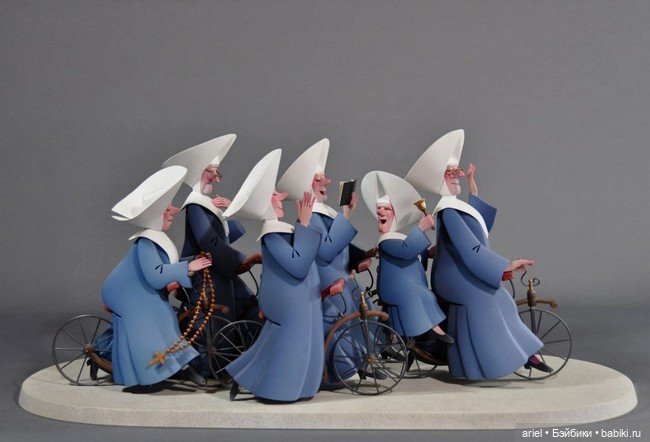 Серия вырезанных и раскрашенных деревянных скульптур от Фрэнсиса Дерансарта (Francis Deransart) (фото 8)