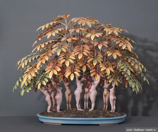 Серия вырезанных и раскрашенных деревянных скульптур от Фрэнсиса Дерансарта (Francis Deransart) (фото 9)