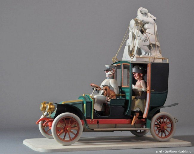 Серия вырезанных и раскрашенных деревянных скульптур от Фрэнсиса Дерансарта (Francis Deransart) (фото 6)