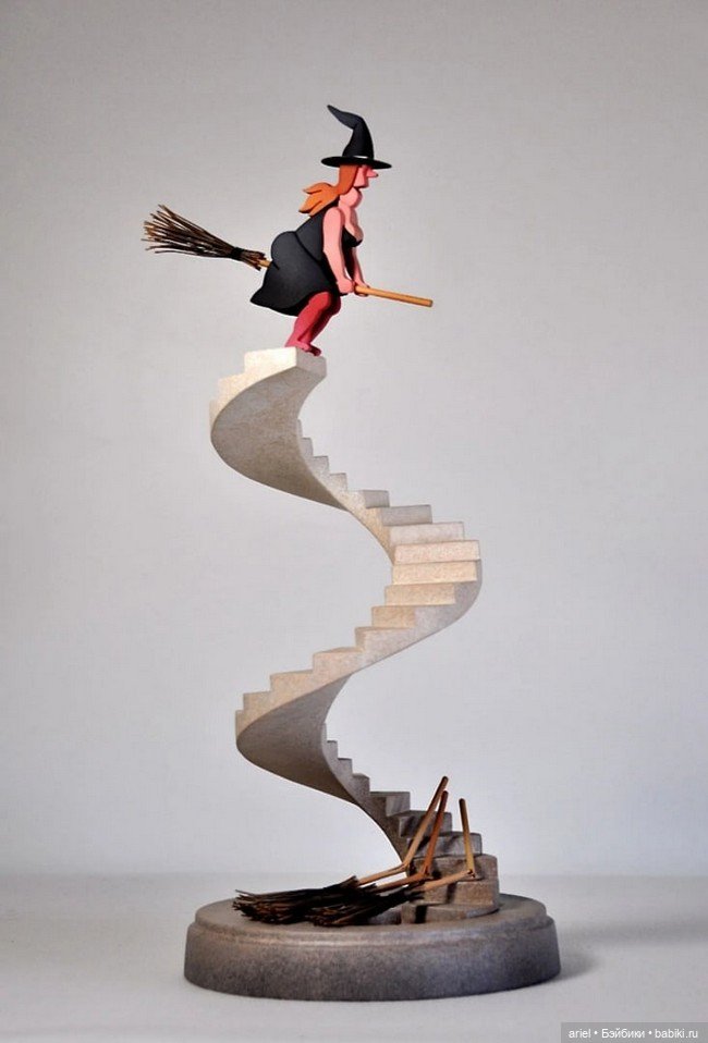 Серия вырезанных и раскрашенных деревянных скульптур от Фрэнсиса Дерансарта (Francis Deransart) (фото 4)