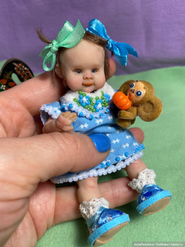 Малышка Маришка❤️🤗 — Лепка авторских кукол: полимерная глина (фото 2)