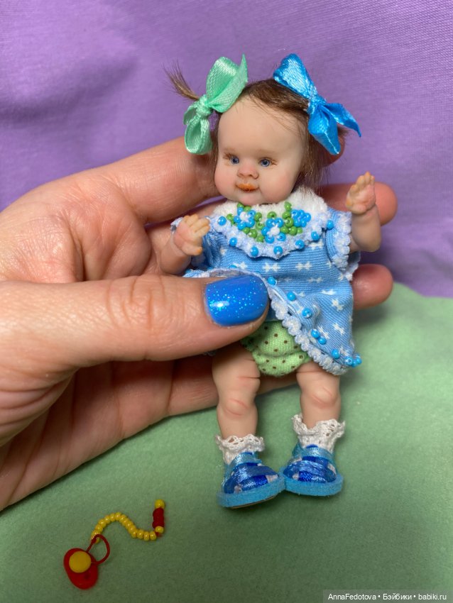 Малышка Маришка❤️🤗 — Лепка авторских кукол: полимерная глина (фото 6)
