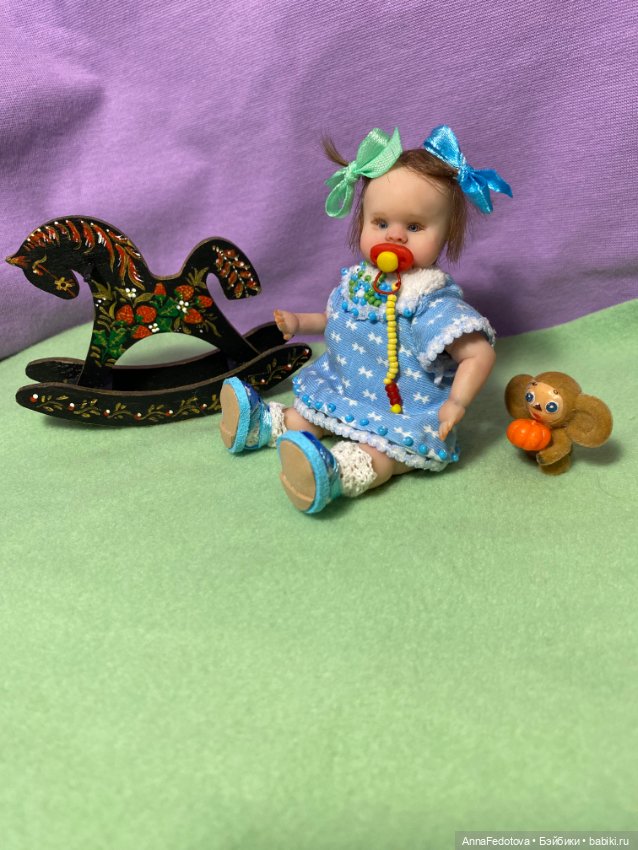 Малышка Маришка❤️🤗 — Лепка авторских кукол: полимерная глина (фото 7)