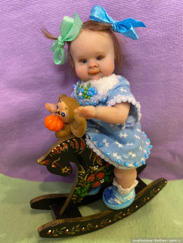 Малышка Маришка❤️🤗 — Лепка авторских кукол: полимерная глина (фото 3)
