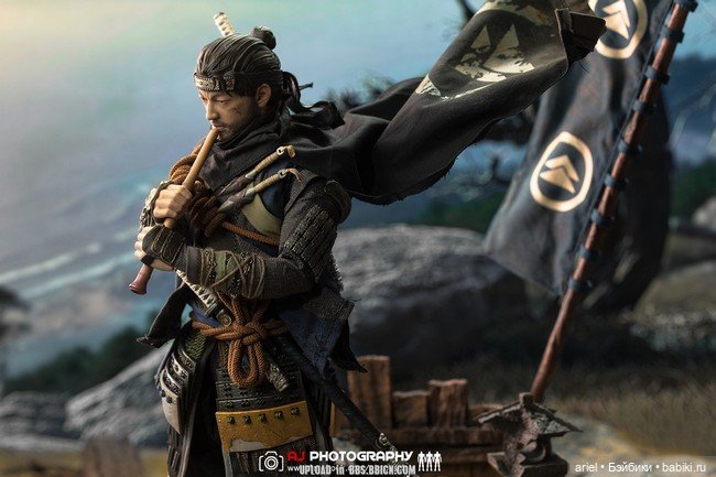 Серийная фигурка Дзина Сакая от VTS Toys по мотивам игры «Призраке Цусимы» (фото 2)
