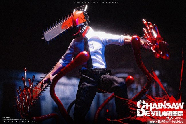 Фигурка Дэндзипо от VTS Toys мотивам анимационного сериала «Человек-бензопила» (фото 3)