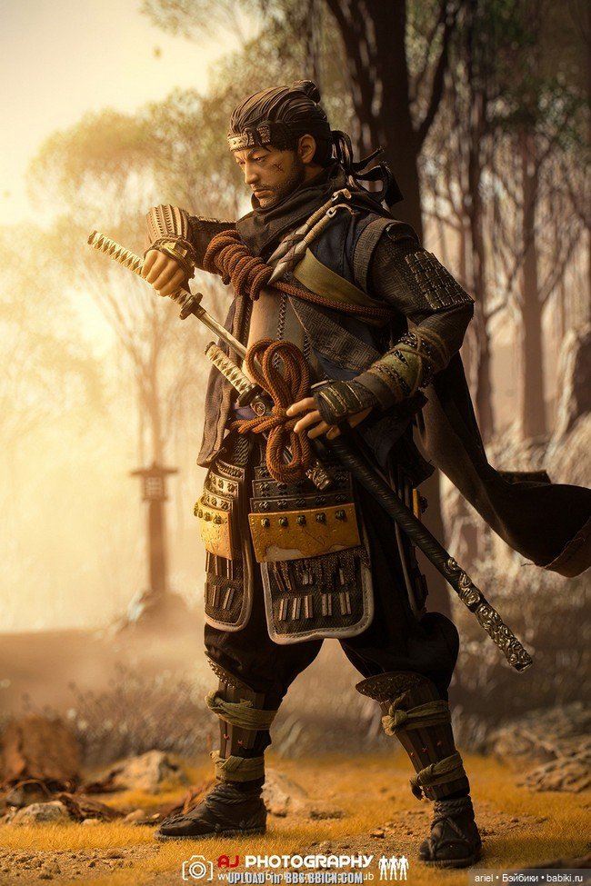 Серийная фигурка Дзина Сакая от VTS Toys по мотивам игры «Призраке Цусимы» (фото 10)