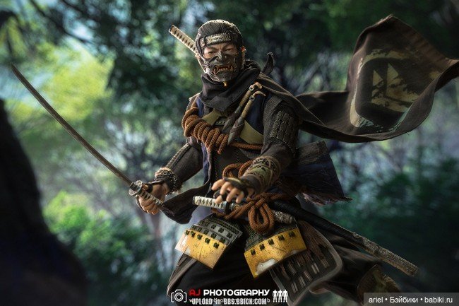 Серийная фигурка Дзина Сакая от VTS Toys по мотивам игры «Призраке Цусимы» (фото 7)