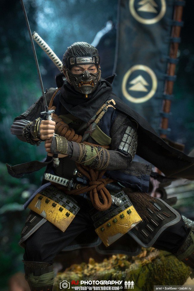 Серийная фигурка Дзина Сакая от VTS Toys по мотивам игры «Призраке Цусимы» (фото 8)