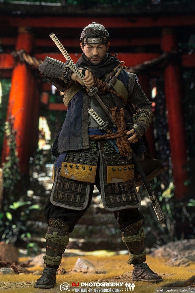 Серийная фигурка Дзина Сакая от VTS Toys по мотивам игры «Призраке Цусимы» (фото 6)