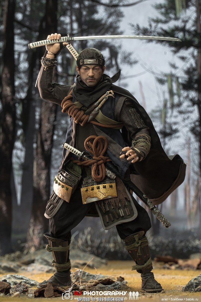 Серийная фигурка Дзина Сакая от VTS Toys по мотивам игры «Призраке Цусимы» (фото 3)