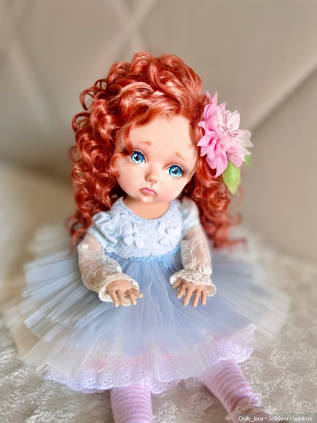 Интерьерная текстильная кукла (фото 4)