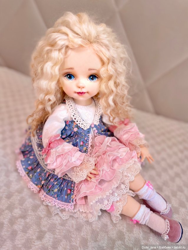Интерьерная текстильная коллекционная кукла (фото 5)
