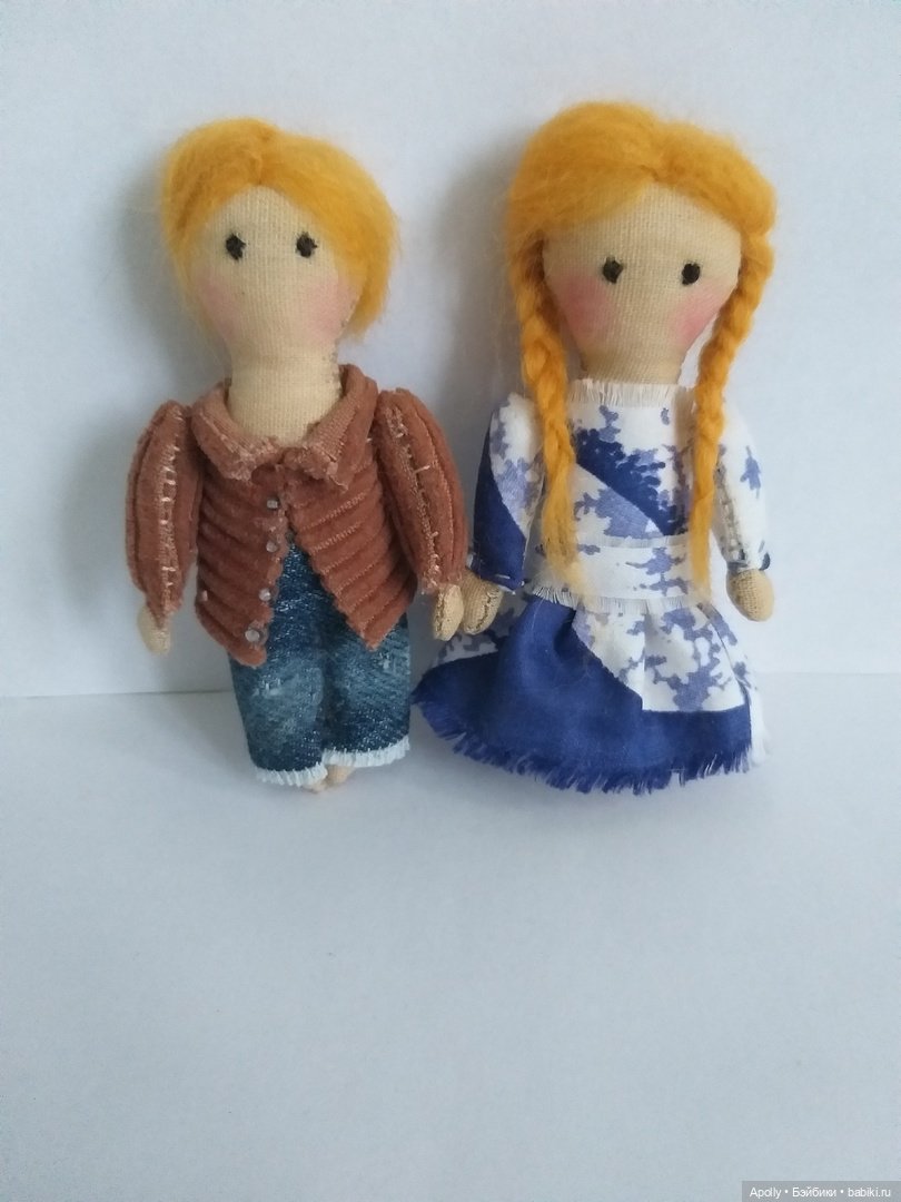 Вездесущие двойняшки — Авторские текстильные куклы: Вальдорфские (фото 8)