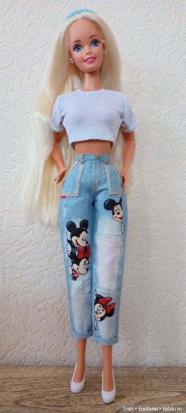 Джинсы для Барби 90-х — Одежда и обувь для кукол своими руками: фото