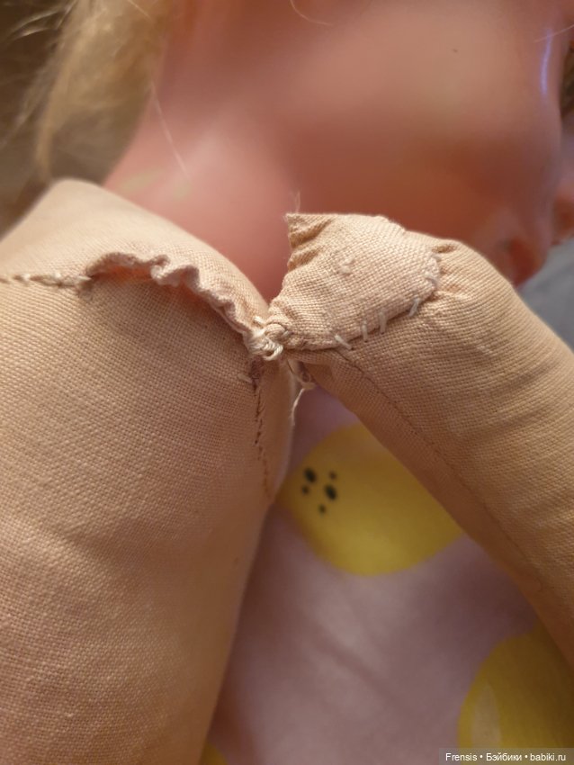 Ремонт тела и лица Käthe Kruse -1950-er или осторожно, старая кукла (фото 6)