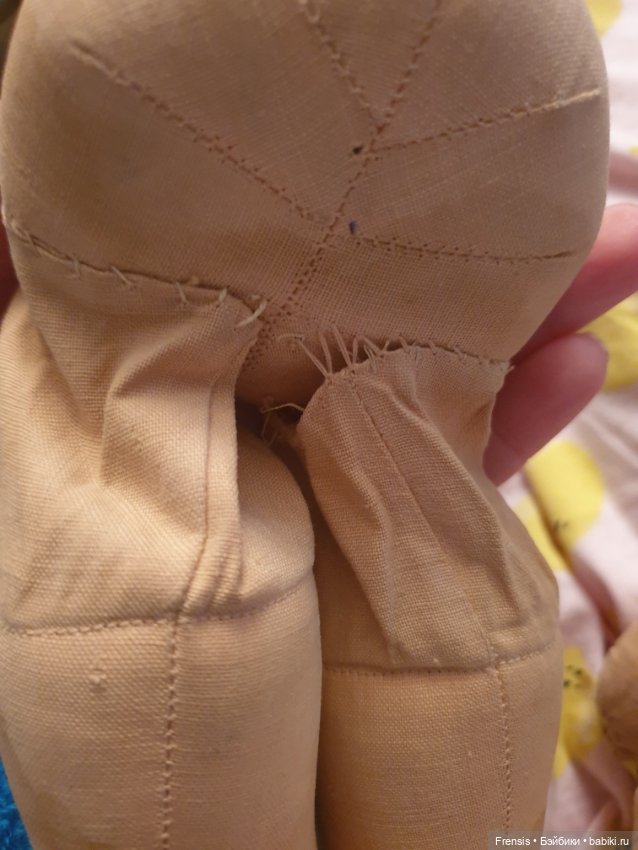 Ремонт тела и лица Käthe Kruse -1950-er или осторожно, старая кукла (фото 4)