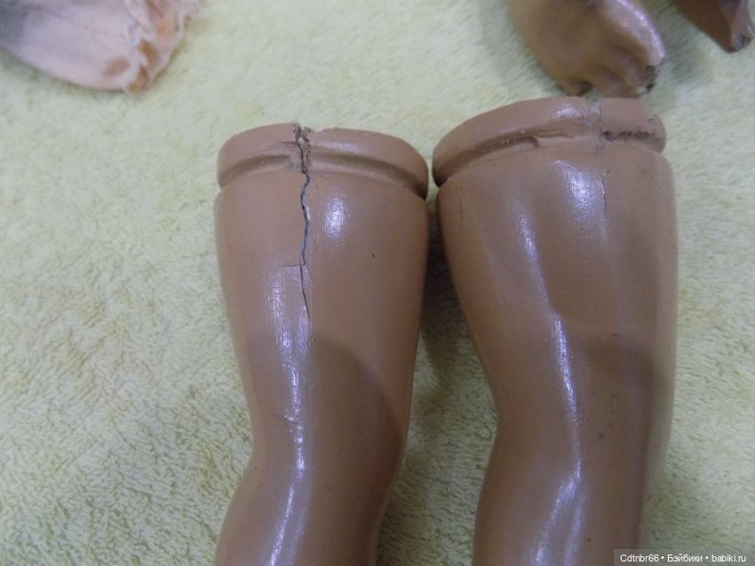 Реставрация опилочной куклы СССР Танюши. Лепим пальцы и ножку