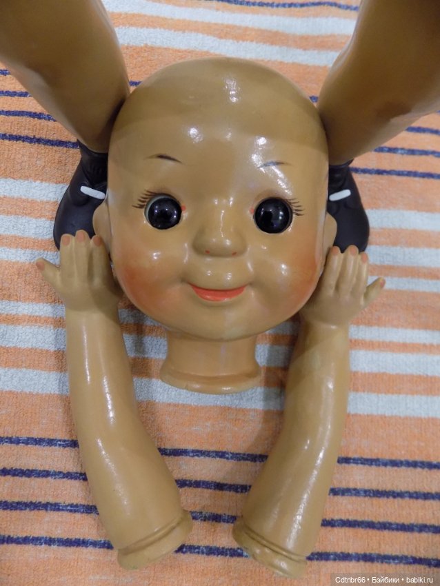 Реставрация опилочной куклы СССР Танюши. Лепим пальцы и ножку