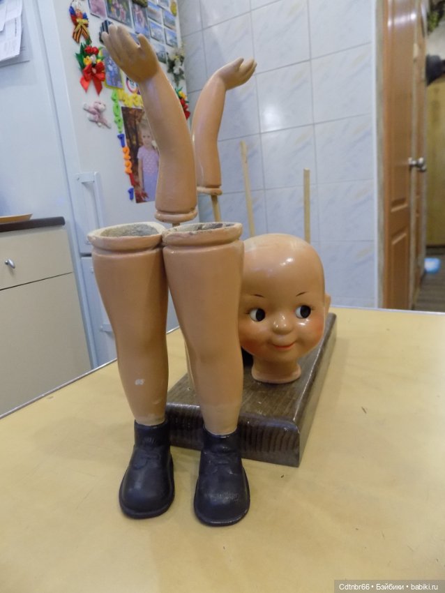 Реставрация опилочной куклы СССР Танюши. Лепим пальцы и ножку