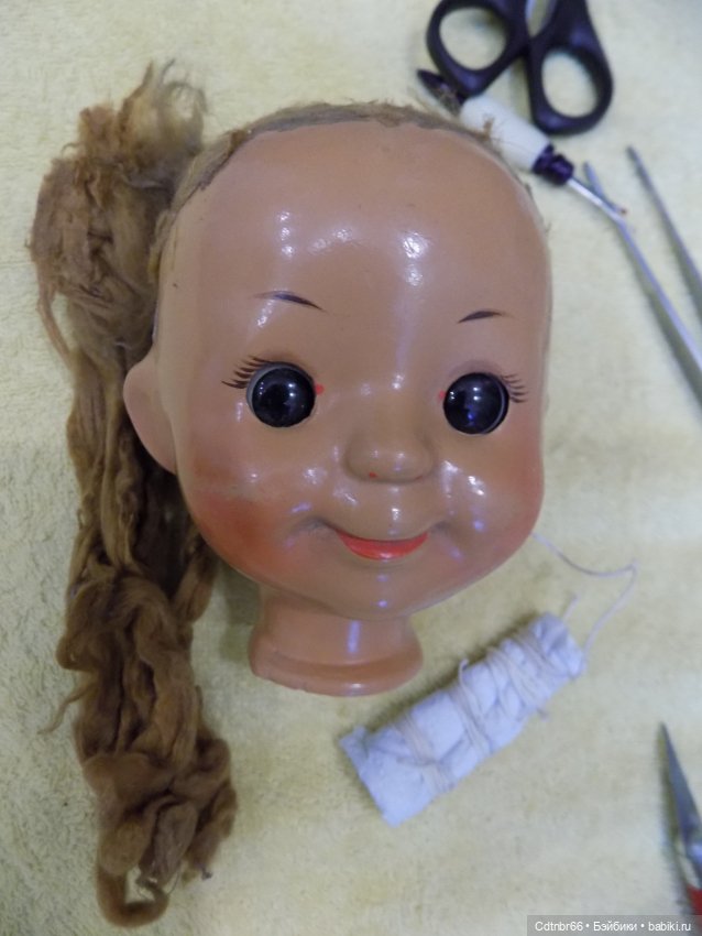 Реставрация опилочной куклы СССР Танюши. Лепим пальцы и ножку