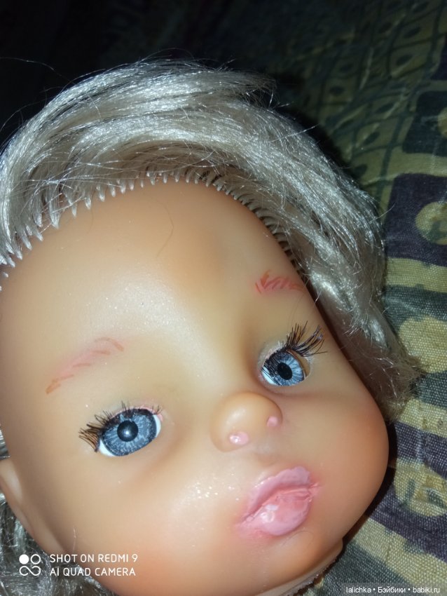 Замена глаз у куклы ГДР — Ремонт кукол СССР и ГДР (немок): чернота