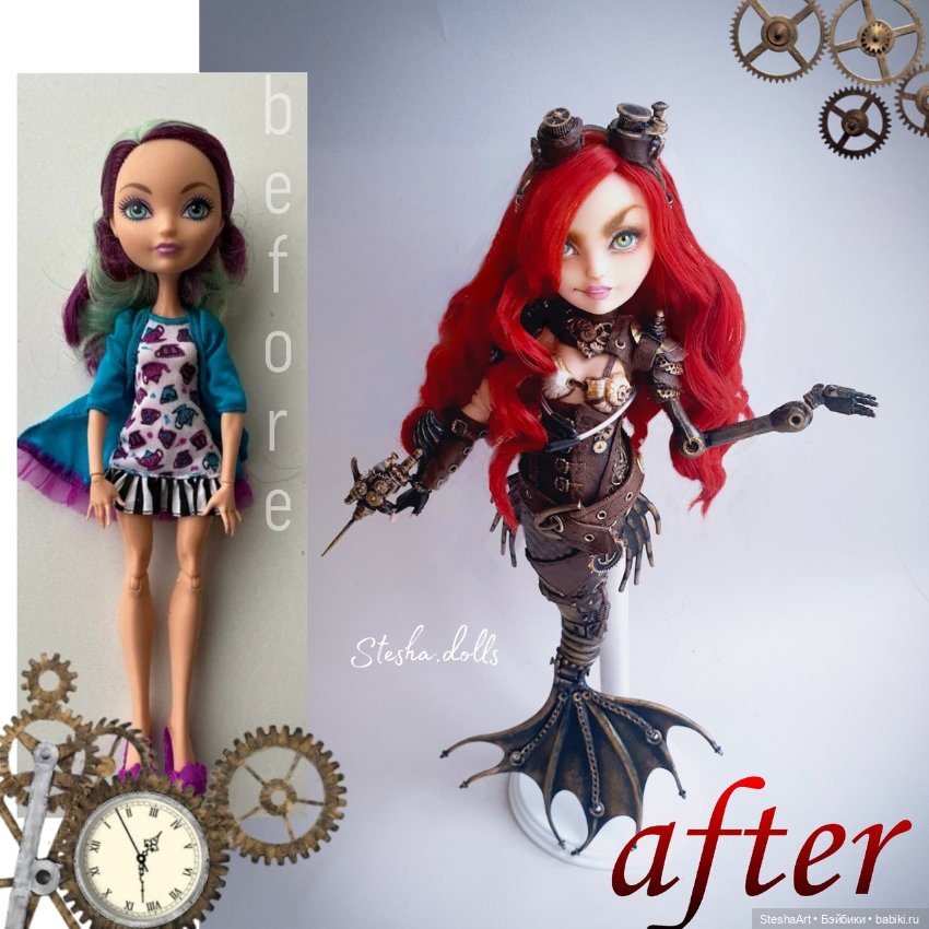 Мои новые ООАки кукол в стимпанке (фото 6)