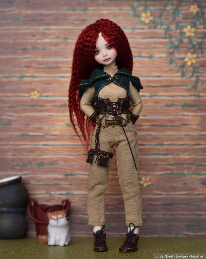 Марта и сонный котик — ООАК и репейнт игровых кукол: Bratz (фото 5)