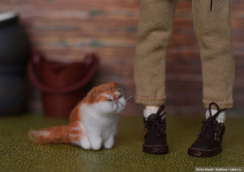 Марта и сонный котик — ООАК и репейнт игровых кукол: Bratz (фото 7)