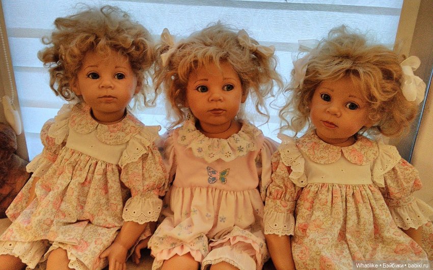 Удачи в опознании трёх " сестричек" от Элизабет Линднер для Gotz